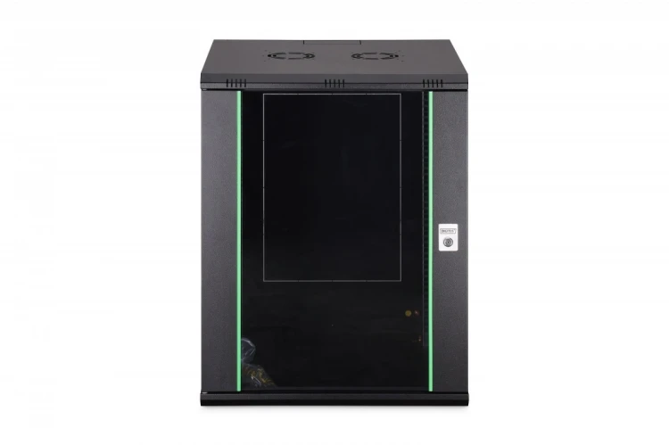 Digitus Szafa sieciowa wisząca Dynamic 19" 16U rack 785x600x600mm, drzwi szyba, czarny, niezłożona, 60kg