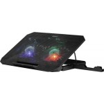 Defender Podstawka chłodząca NS-510 2W 2XUSB RGB 15.6 cala