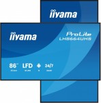 IIYAMA Monitor 86 cali LH8664UHS-B3AG 24/7,IPS,ANDROID 14,4K,2xHDMI,RJ45,    2xUSB,WiF,iUSB-C(DP-Alt),2x16W, iiSignage? (CMS), iiControl (DMS),iiShare