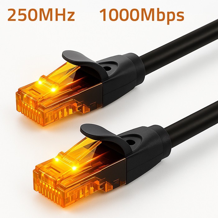 Qoltec Kabel patchcord UTP | kat.6 | 2 x RJ-45 | High speed 1Gb/s |     Pozłacane styki | 30m | Czarny