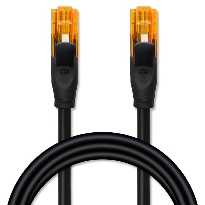 Qoltec Kabel patchcord UTP | kat.6 | 2 x RJ-45 | High speed 1Gb/s |     Pozłacane styki | 30m | Czarny