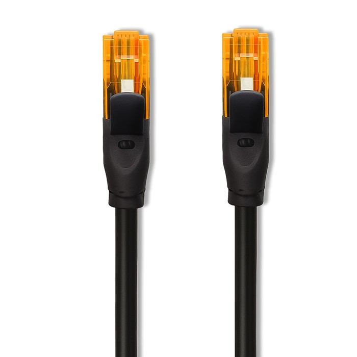 Qoltec Kabel patchcord UTP | kat.6 | 2 x RJ-45 | High speed 1Gb/s |     Pozłacane styki | 30m | Czarny