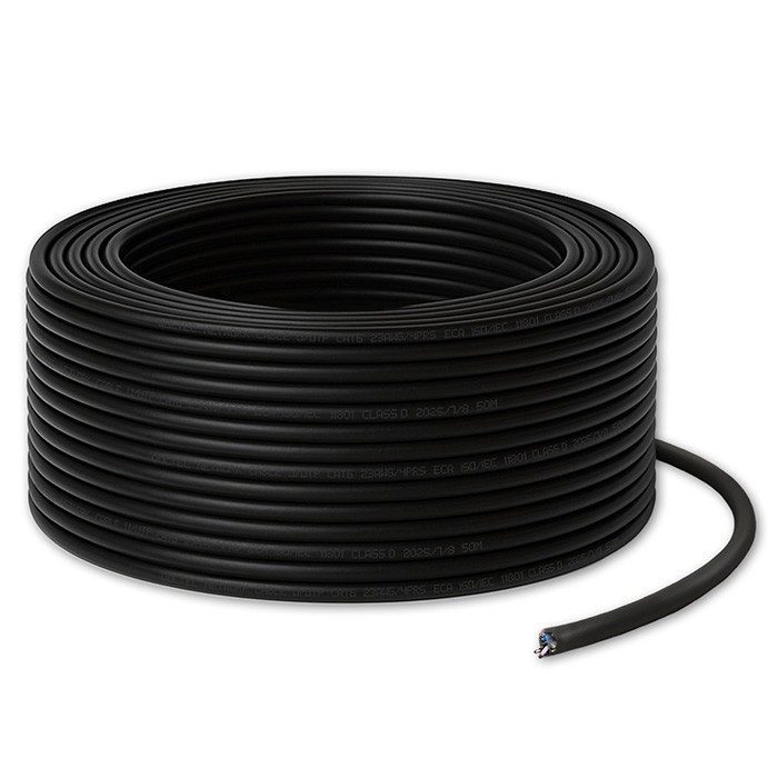 Qoltec Kabel patchcord sieciowy skrętka UTP | CAT6 | High speed 1Gb/s | LAN | 50m | Czarny
