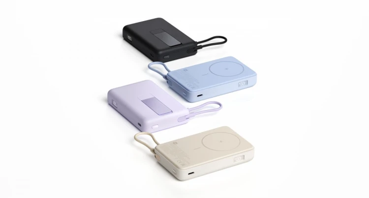 XIAOMI PowerBank Magnetic 10000 z podstawką szary