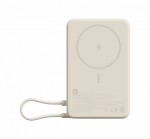XIAOMI PowerBank Magnetic 10000 z podstawką beżowy