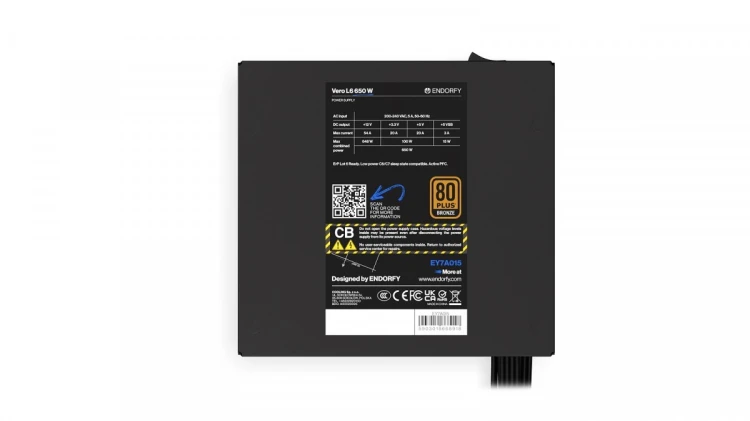 Endorfy Zasilacz Vero L6 650W 80 Plus Bronze