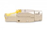Digitus Wtyk modularny RJ45 kat.6A, PoE++, 10GbE, STP, ekranowany, beznarzędziowy, zakręcany, metalowy, AWG 22-27, linka/drut