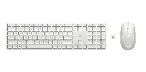 HyperX Zestaw klawiatura i mysz 650 bezprzewodowy biały 4R016AA#ABB