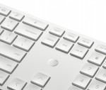 HyperX Zestaw klawiatura i mysz 650 bezprzewodowy biały 4R016AA#ABB