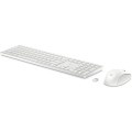 HyperX Zestaw klawiatura i mysz 650 bezprzewodowy biały 4R016AA#ABB