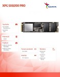 Adata Dysk XPG SX8200 PRO 512GB PCIe 3.5/2.3 GB/s M.2