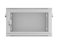 Lanberg Szafa instalacyjna rack wisząca 19 cali 6U 600x450 drzwi perforowane (flat pack) szara