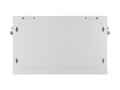 Lanberg Szafa instalacyjna rack wisząca 19 cali 6U 600x450 drzwi perforowane (flat pack) szara