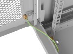 Lanberg Szafa instalacyjna rack wisząca 19 cali 6U 600x450 drzwi perforowane (flat pack) szara