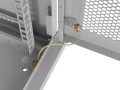 Lanberg Szafa instalacyjna rack wisząca 19 cali 6U 600x450 drzwi perforowane (flat pack) szara
