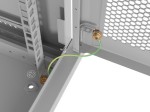Lanberg Szafa instalacyjna rack wisząca 19 cali 6U 600x450 drzwi perforowane (flat pack) szara