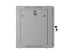 Lanberg Szafa instalacyjna rack wisząca 19 cali 9U 600x450 drzwi perforowane (flat pack) szara