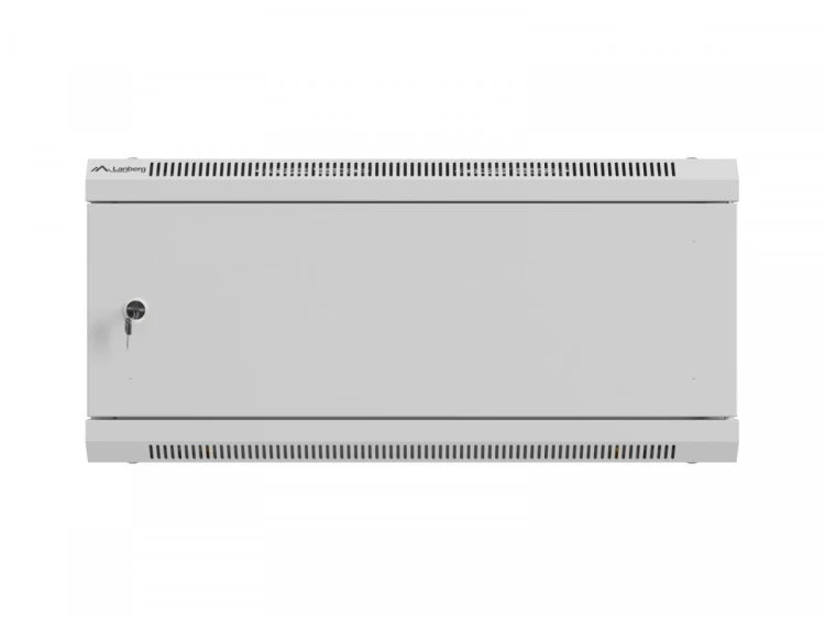Lanberg Szafa instalacyjna rack wisząca 19 cali 4U 600x450 szara drzwi metalowe (flat pack)