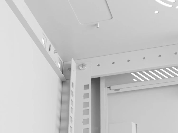 Lanberg Szafa instalacyjna rack wisząca 19 cali 4U 600x450 szara drzwi metalowe (flat pack)
