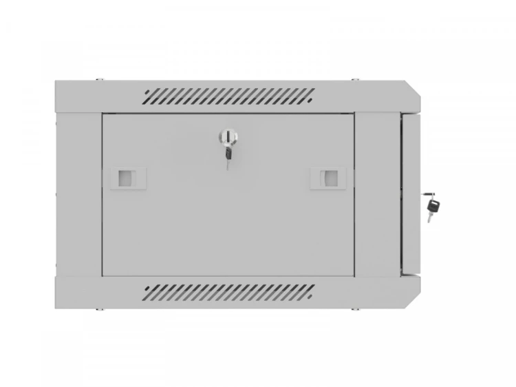 Lanberg Szafa instalacyjna rack wisząca 19 cali 4U 600x450 szara drzwi metalowe (flat pack)