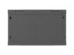 Lanberg Szafa instalacyjna rack wisząca 19 cali 6U 600x600 czarna drzwi perforowane (flat pack)