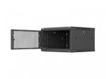 Lanberg Szafa instalacyjna rack wisząca 19 cali 6U 600x600 czarna drzwi perforowane (flat pack)