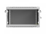 Lanberg Szafa instalacyjna rack wisząca 19 cali 6U 600x600 szara drzwi perforowane (flat pack)