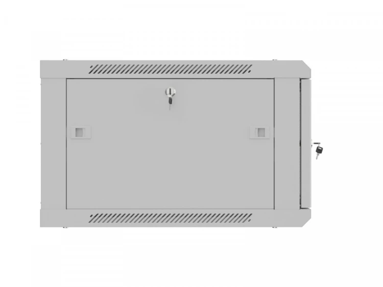 Lanberg Szafa instalacyjna rack wisząca 19 cali 6U 600x600 szara drzwi perforowane (flat pack)
