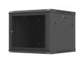 Lanberg Szafa instalacyjna rack wisząca 19 cali 9U 600x600 czarna drzwi     perforownae ( flat pack)
