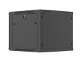 Lanberg Szafa instalacyjna rack wisząca 19 cali 9U 600x600 czarna drzwi     perforownae ( flat pack)