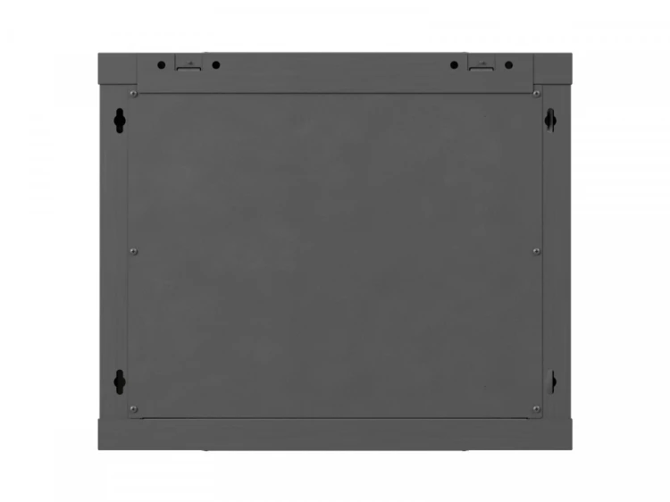 Lanberg Szafa instalacyjna rack wisząca 19 cali 9U 600x600 czarna drzwi     perforownae ( flat pack)