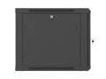 Lanberg Szafa instalacyjna rack wisząca 19 cali 9U 600x600 czarna drzwi     perforownae ( flat pack)