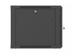 Lanberg Szafa instalacyjna rack wisząca 19 cali 9U 600x600 czarna drzwi     perforownae ( flat pack)