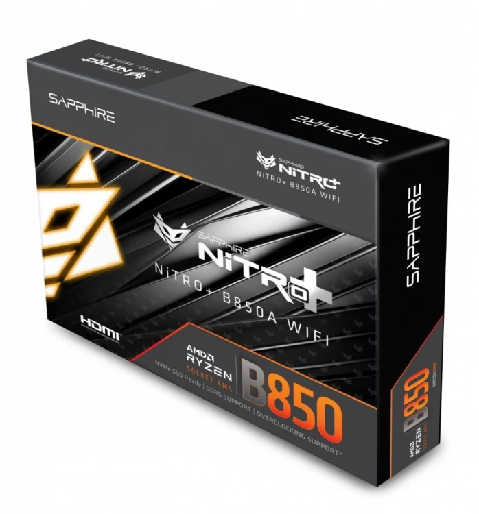 Sapphire Technology Płyta główna NITRO+ B850A WIFI7 AM5 4DDR5 mATX