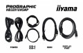 IIYAMA Monitor 31.5 cala ProGraphic HB3201UHSNP-B1 4K,IPS BLACK 2.0,450cd,VESA USB-c dock(PD:96W),HDMI,DP,DAISY/CHAIN,4xUSB,RJ45,3000:1,sRGB:100%,DCI-