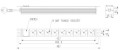 Gembird Listwa zasilająca rack PDU 9xFR 1U 16A FR 2m