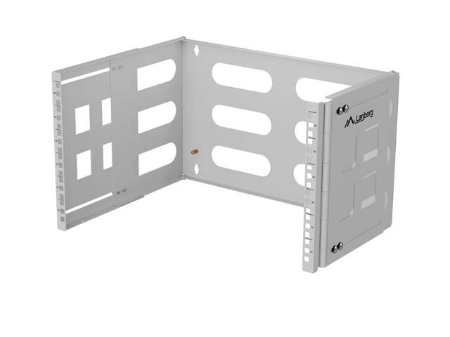 Lanberg Uchwyt ścienny rack 19" 6U 497x400/240 szary