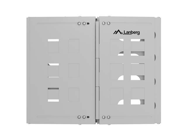 Lanberg Uchwyt ścienny rack 19" 8U 497x400/240 szary