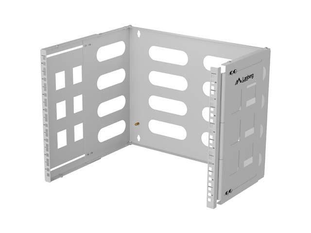 Lanberg Uchwyt ścienny rack 19" 8U 497x400/240 szary