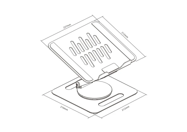 TB Podstawka stojak pod laptop/tablet TB-LPT2 do 15 cali 10kg