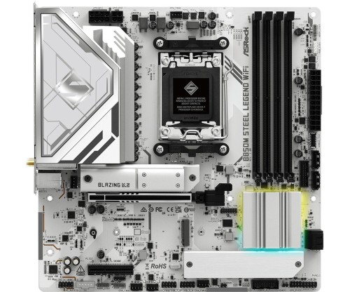 ASRock Płyta główna B850M STEEL LEGEND WIFI AM5 4DDR5 HDMI/DP mATX