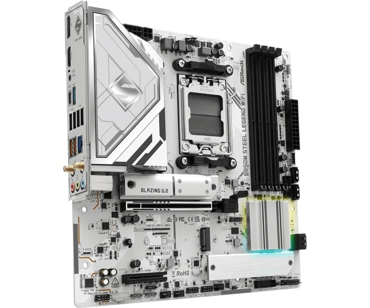 ASRock Płyta główna B850M STEEL LEGEND WIFI AM5 4DDR5 HDMI/DP mATX