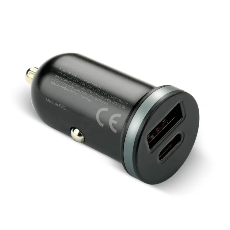 everActive Ładowarka samochodowa CC-30Q QC3.0 35W 1X USB + 1X USB-C PD czarna