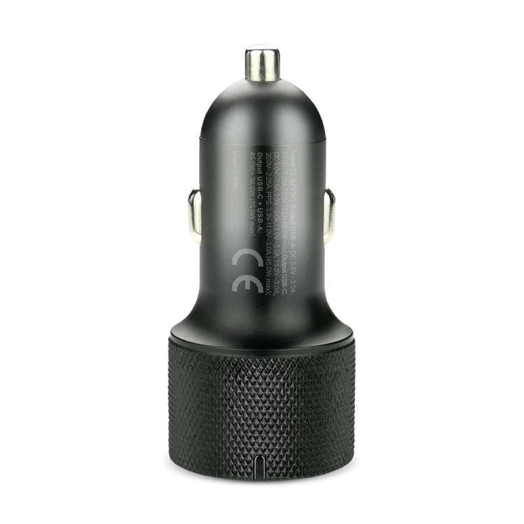everActive Ładowarka samochodowa CC-50Q QC3.0 75W 1X USB + 1X USB-C PD czarna