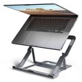 AXAGON STND-LAG Podstawa do laptopów aluminiowa 10-17,3 cala 8 regulowanych pozycji, Szara