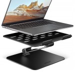 AXAGON STND-LQB Podstawka do laptopów aluminiowa 10-17,3 cala regulowane kąty nachylenia, Czarna