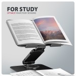 AXAGON STND-LRB Podstawa do laptopów aluminiowa 10-17,3 cala regulowana wysokość, obrotowa o 360 stopni, Czarna