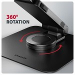 AXAGON STND-LRB Podstawa do laptopów aluminiowa 10-17,3 cala regulowana wysokość, obrotowa o 360 stopni, Czarna
