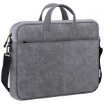 Defender Torba SOLID LEATHER 15,6 cala Szara