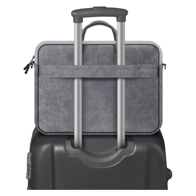 Defender Torba SOLID LEATHER 15,6 cala Szara